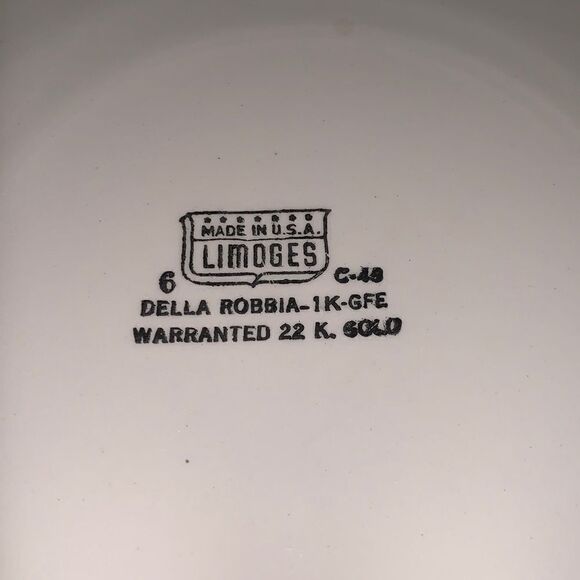 Limoges White and Gold Oval Serveware Platter - Picture 6 of 7